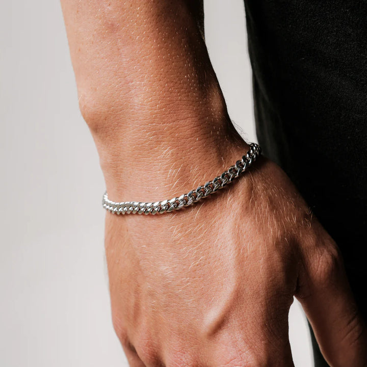 GoldenGrace Cuban Armband (silber)