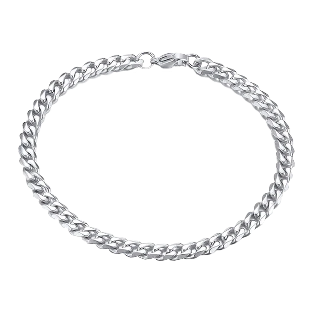 GoldenGrace Cuban Armband (silber)