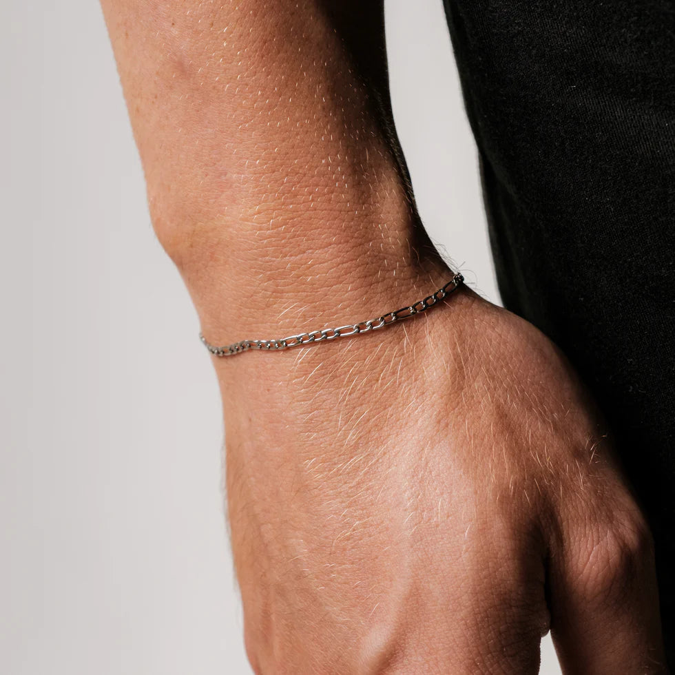 GoldenGrace Figaro armband (Silber)