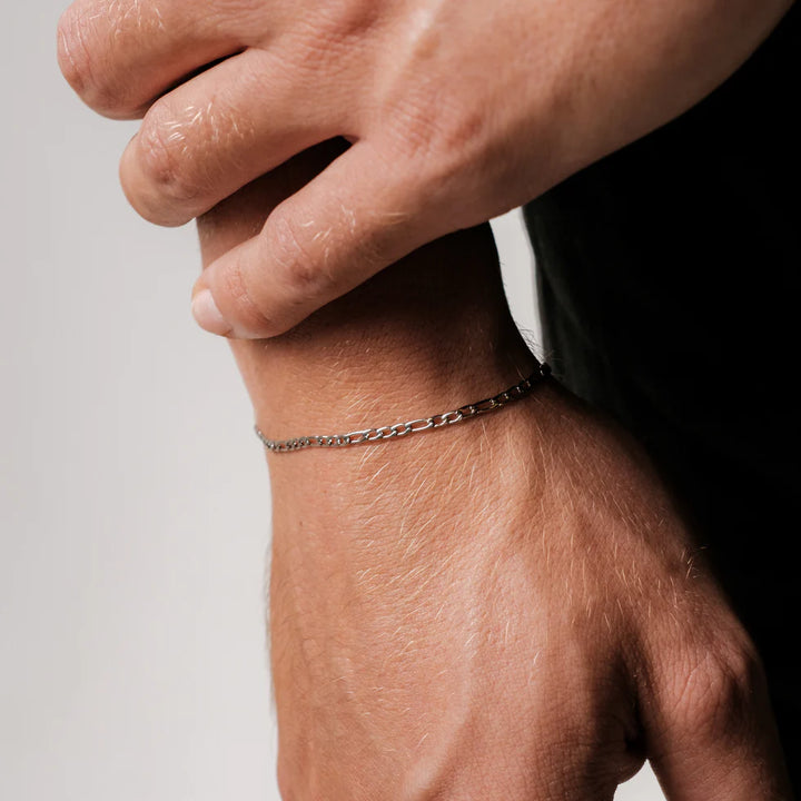 GoldenGrace Figaro armband (Silber)