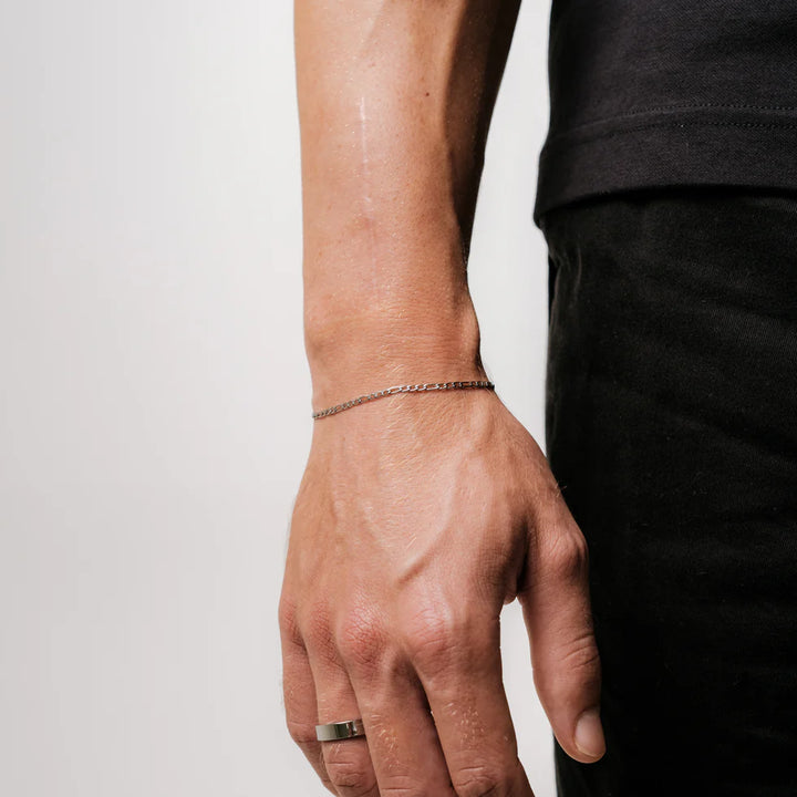 GoldenGrace Figaro armband (Silber)