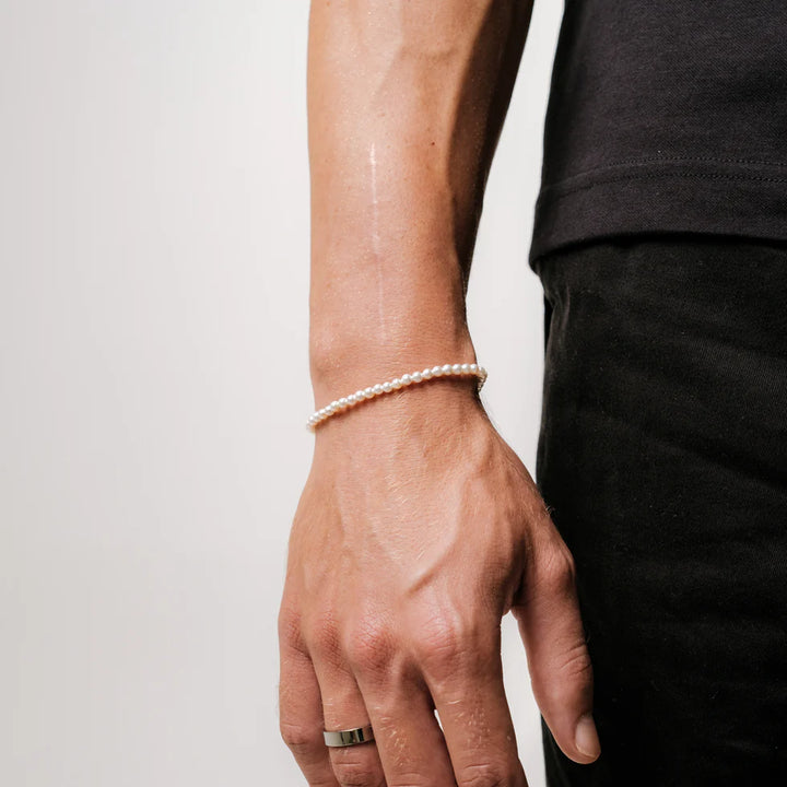 GoldenGrace Perlenarmband (weiß)