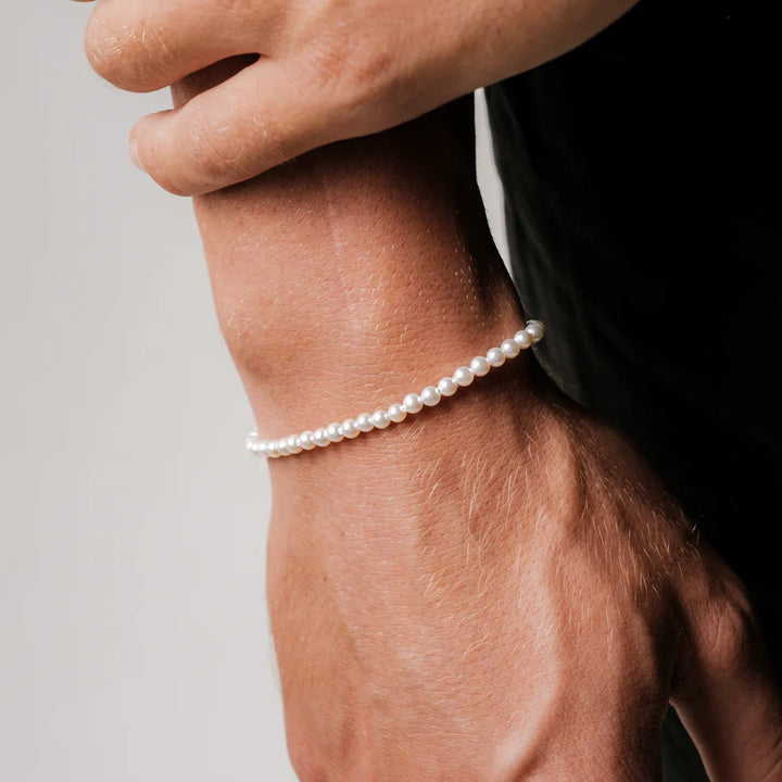GoldenGrace Perlenarmband (weiß)