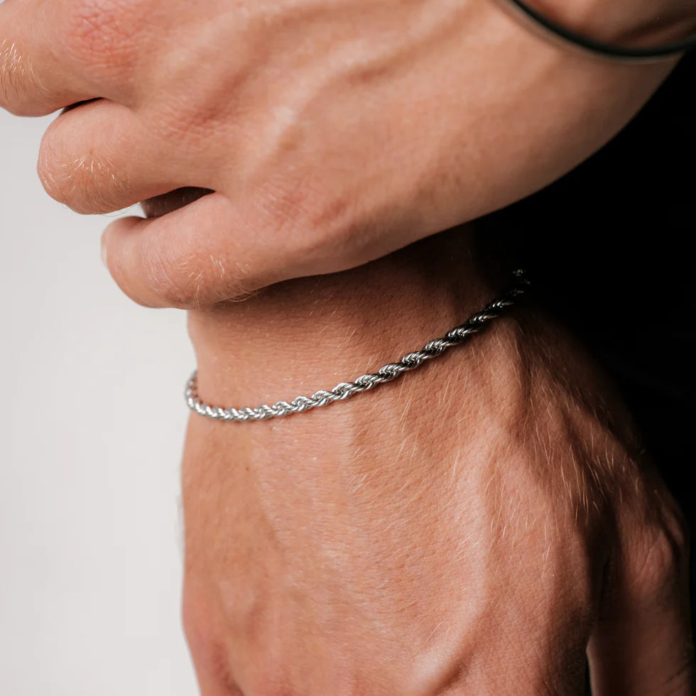 GoldenGrace Rope Armband (Silber)