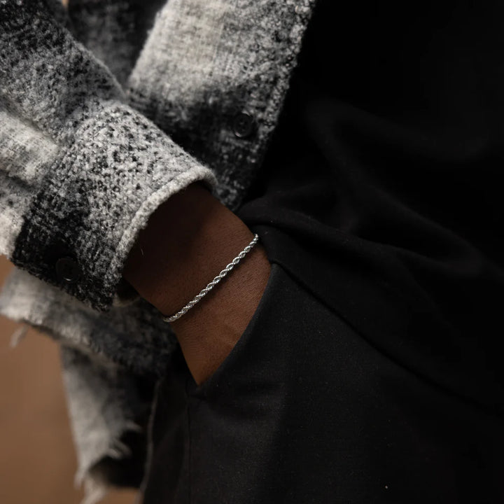GoldenGrace Rope Armband (Silber)