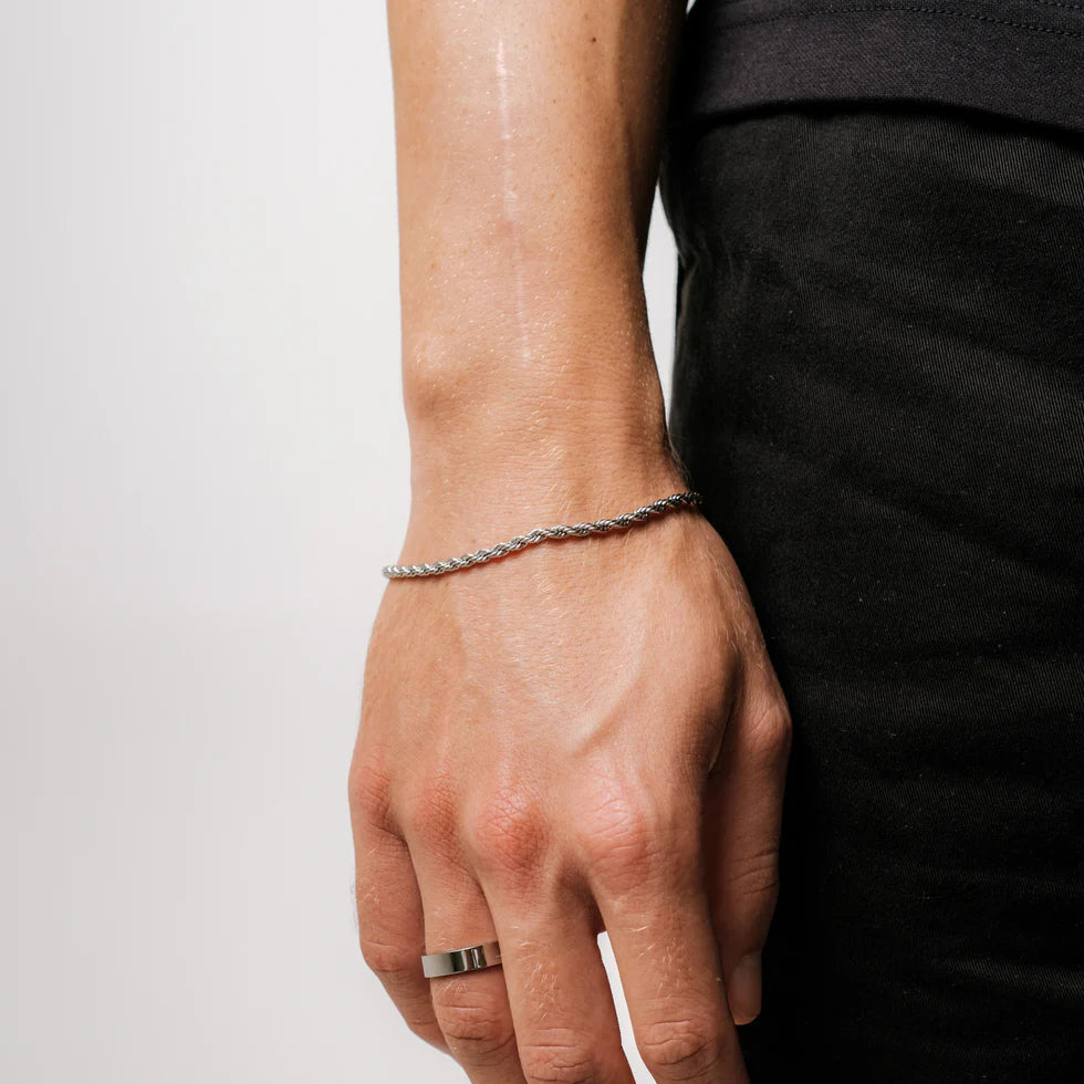 GoldenGrace Rope Armband (Silber)