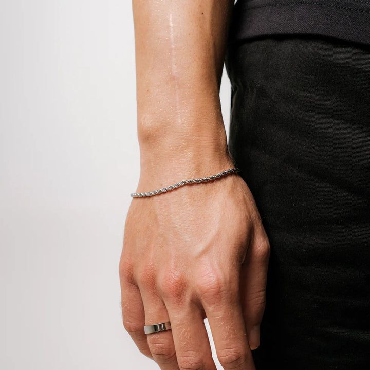 GoldenGrace Rope Armband (Silber)