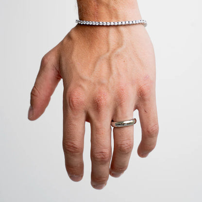 GoldenGrace Runder Bandring (Silber)