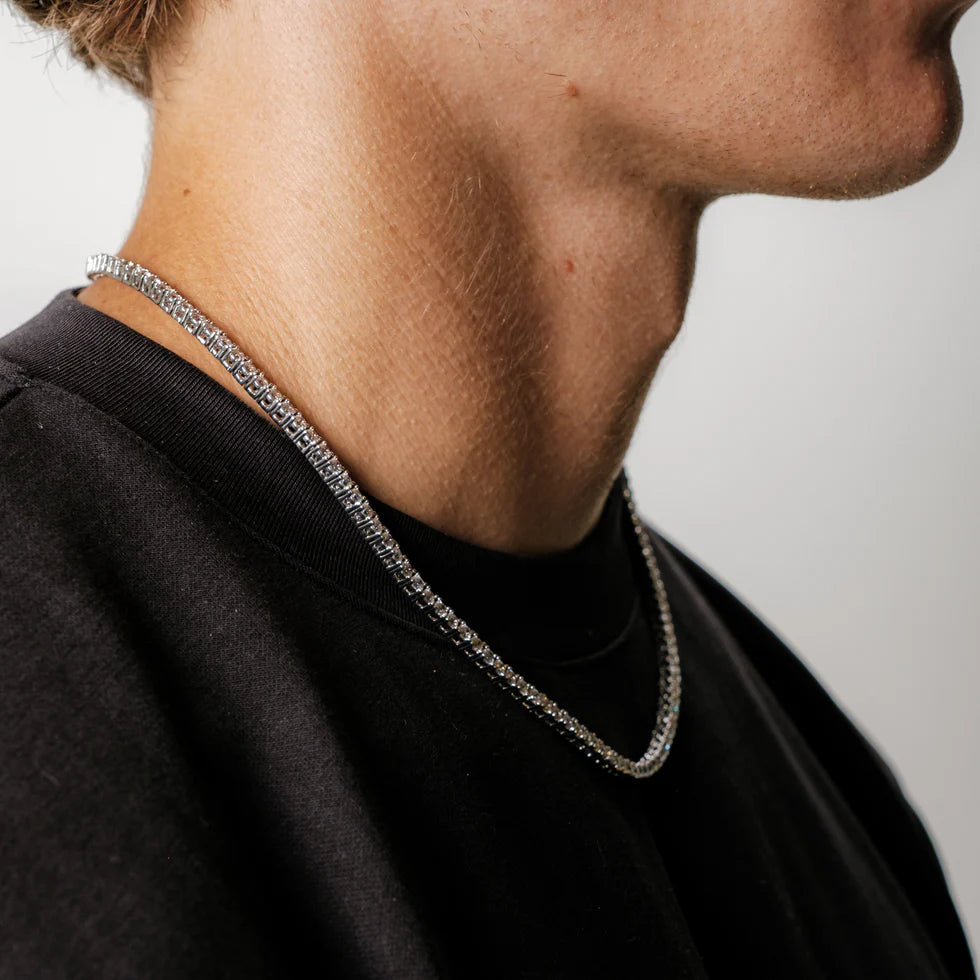 Tennis Kette (Silber)