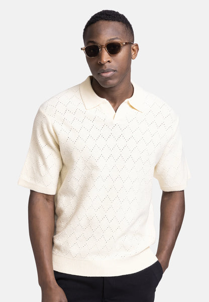 Poloshirt - Creme