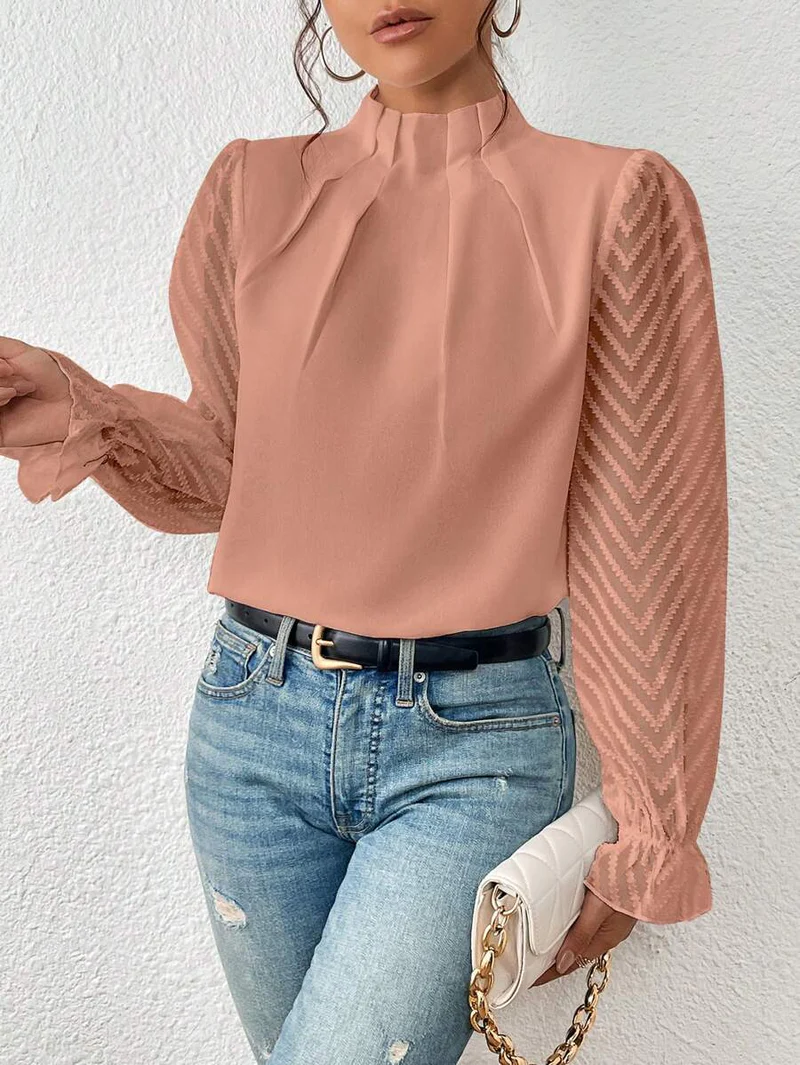 Goldengrace Plissee Top