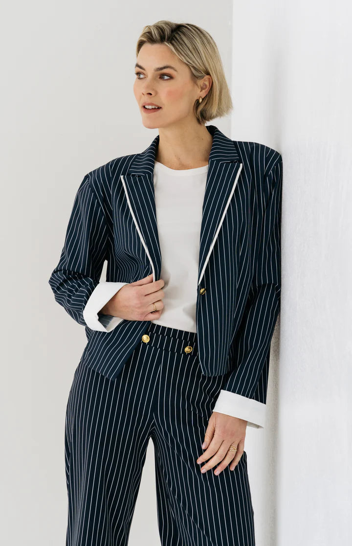 Blazer Navy Pinstripe