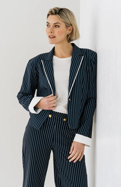 Blazer Navy Pinstripe