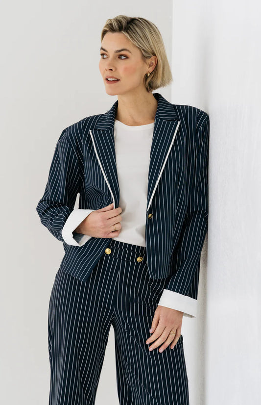 Blazer Navy Pinstripe