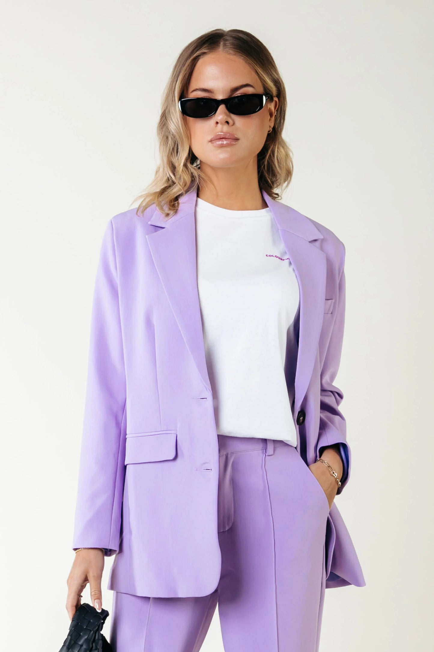 Oversized Blazer lila